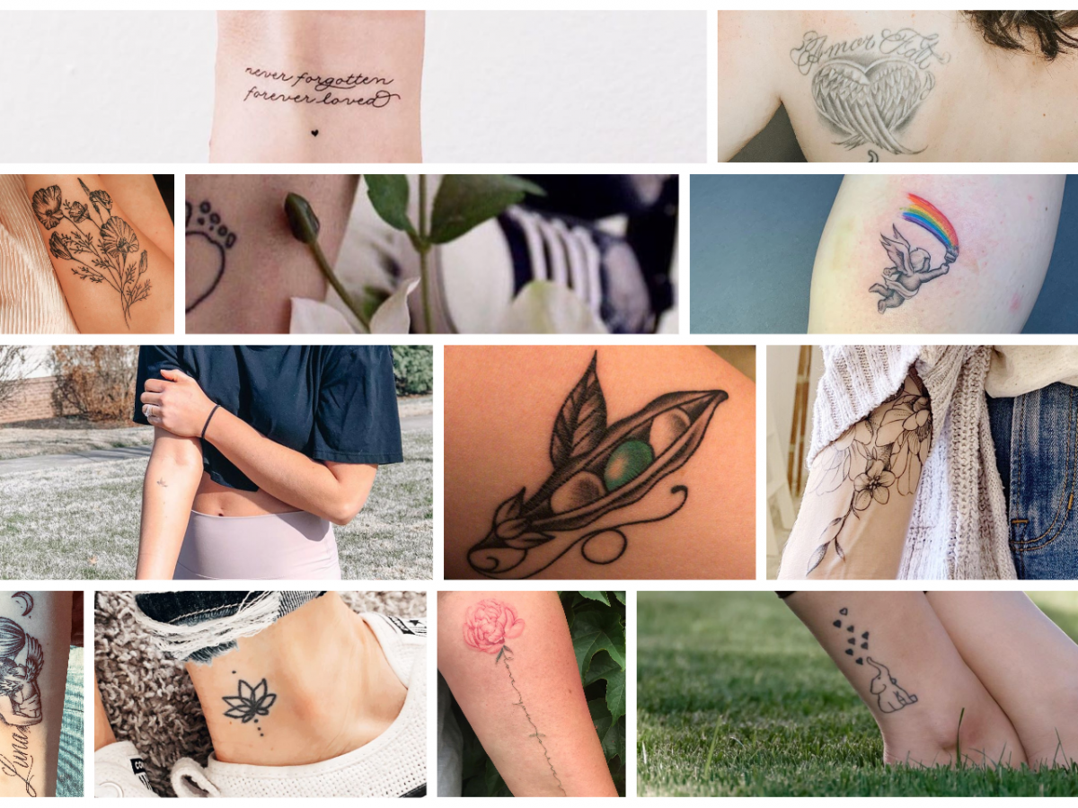 ribbon tattoo memorial ideas
